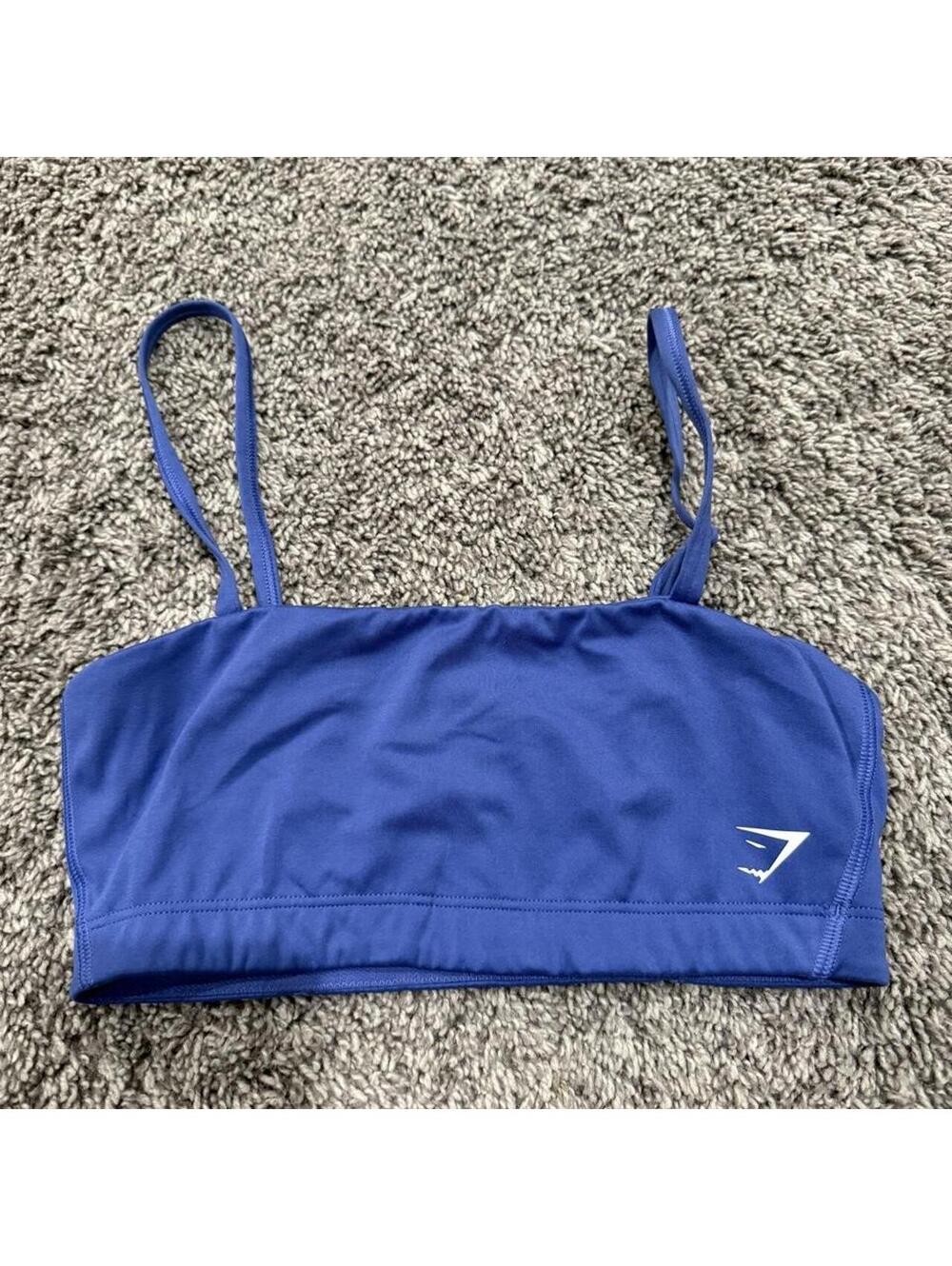 Gymshark Blue Sports Bra with Adjustable Straps